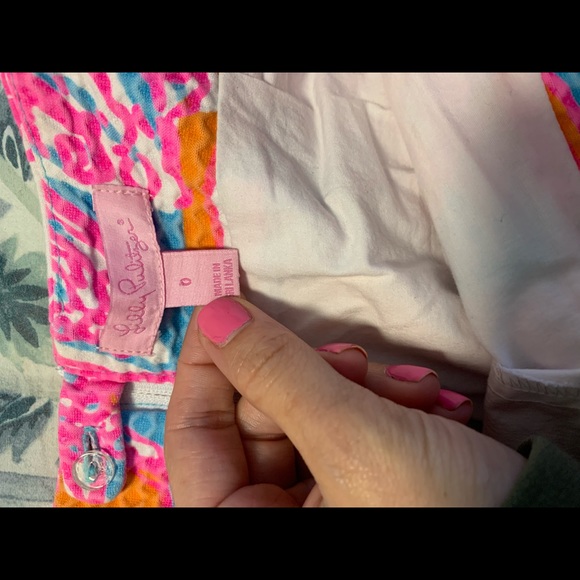 LILLY PULITZER Michelina Skort Shorely Blue sz 0 - Picture 3 of 3